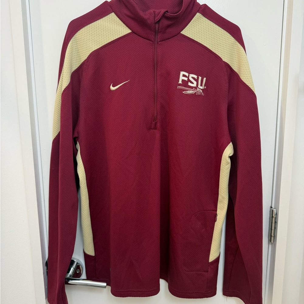 Vintage FSU Nike Maroon Quarter-Zip Pullover